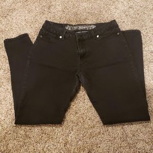 Black stretch jeggings - Express